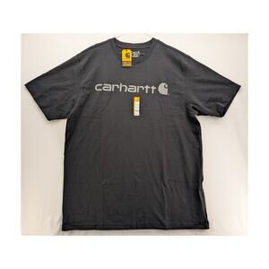 NWT Carhartt Men's Dearborn Loose Logo T-Shirt in Black size Large TALL